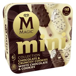 MAGIC | Παγωτό Ξυλάκι Mini Chocolate Crunchy Cookies Multipack 6x45g