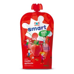 ΔΕΛΤΑ | Φυσικός Χυμός Smart Φράουλα Κεράσι 200ml