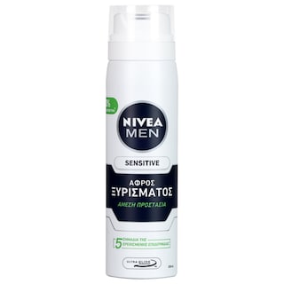 NIVEA | FOR MEN | ΑΦΡΟΣ ΞΥΡΙΣΜΑΤΟΣ ΕΥΑΙΣΘHTΕΣ ΕΠΙΔΕΡΜΙΔΕΣ 250 ML