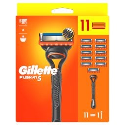 GILLETTE | FUSION | Ξυριστική Μηχανή Fusion5 + 11 Ανταλλακτικές Κεφαλές 11 Τεμάχια