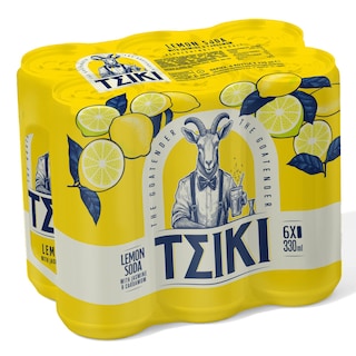 TSIKI | Σόδα Λεμόνι Κουτί 6x330ml