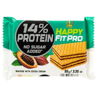 HAPPY FIT | Γκοφρέτα Happy Fit Pro Protein Κακάο 95g