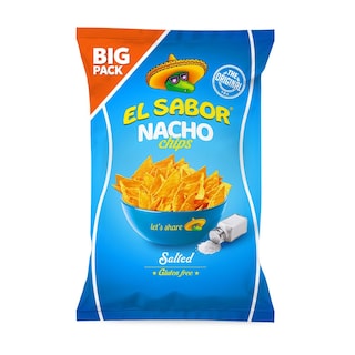 EL SABOR | Τσιπς Nacho με Αλάτι 180g