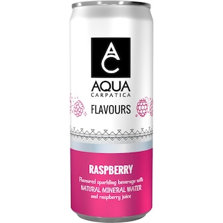 AQUA CARPATICA | Νερό Ανθρακούχο Raspberry Κουτί 330ml