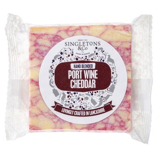 SINGLETONS | Τυρί Cheddar Port Wine 200g