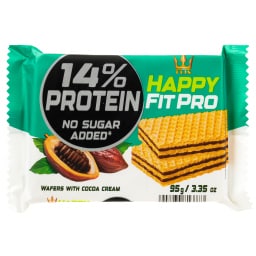 HAPPY FIT | Γκοφρέτα Happy Fit Pro Protein Κακάο 95g