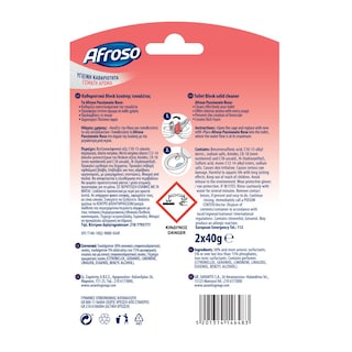 AFROSO | WC Block Toilet Passionate Rose 2x40g