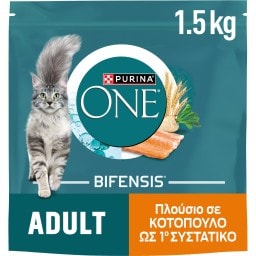 PURINA ONE | Γατοτροφή Adult Κοτόπουλο & Σιτάρι 1.5Κg