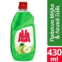 AVA | Υγρό Πιάτων Action Λευκό Ξύδι & Πράσινο Μήλο 430ml