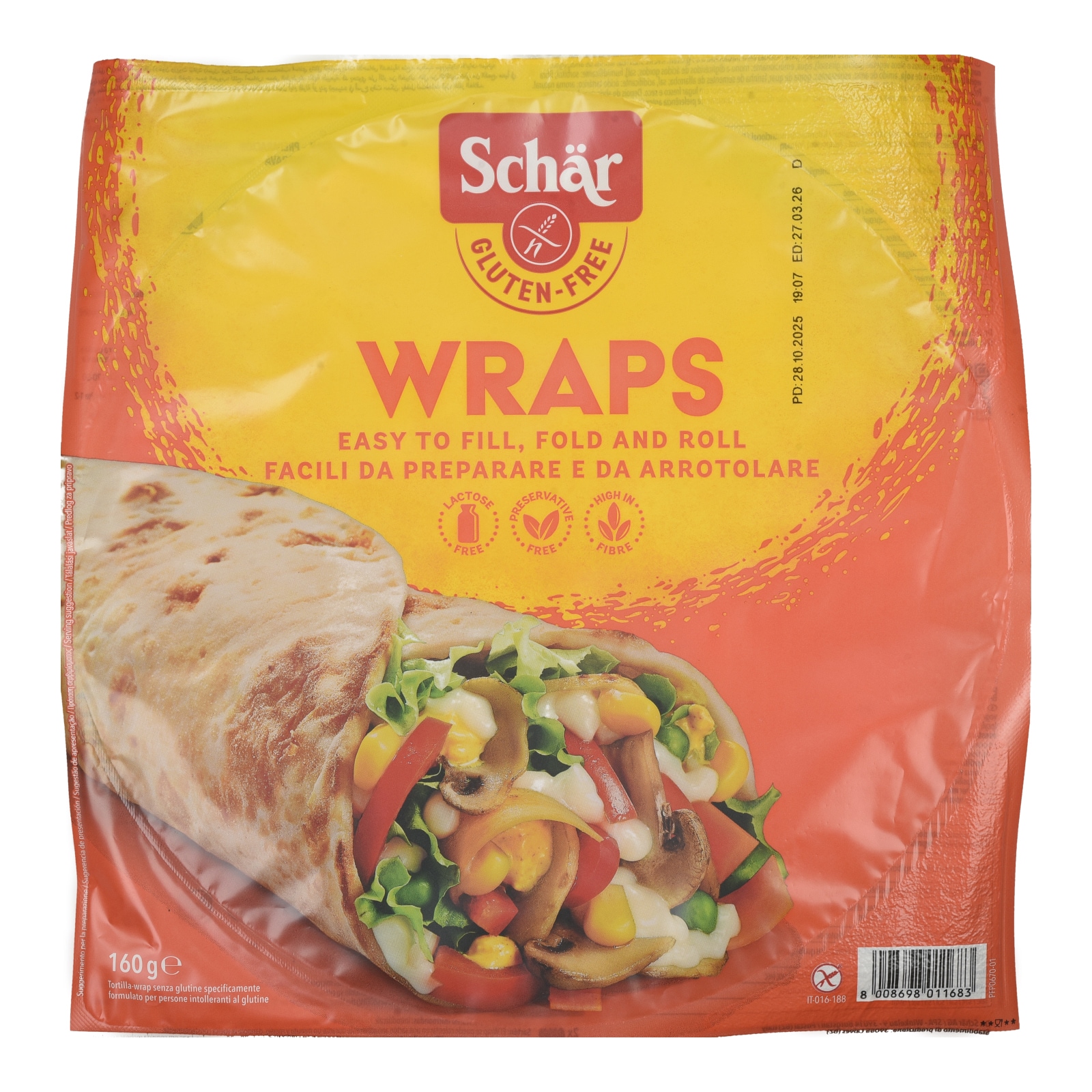 Αραβικές Πίτες Χωρίς Γλουτένη Χωρίς Λακτόζη 2x80g