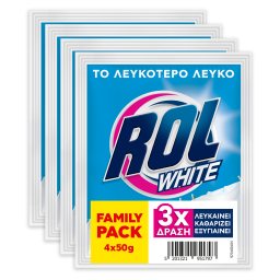 ROL | Λευκαντικό Ρούχων White Σκόνη 4Χ50g
