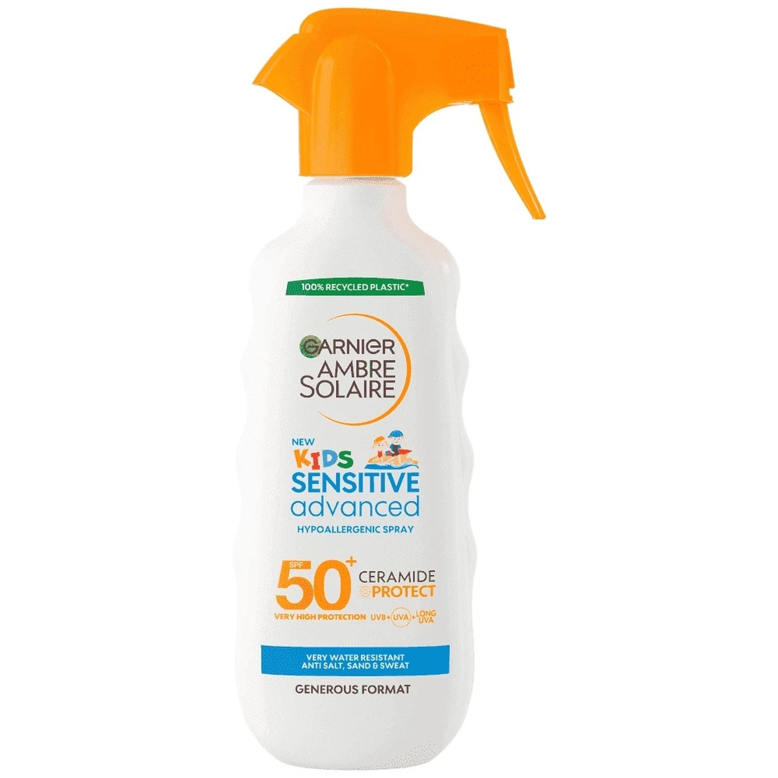 AMBRE SOLAIRE Αντηλιακό Spray Trigger Kids Sensitive Advanced SPF50+ 270ml