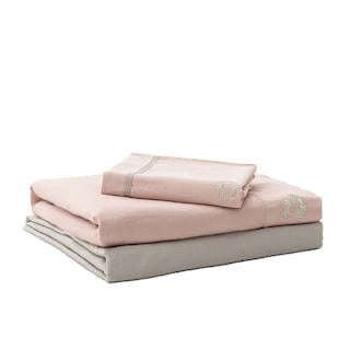 ΑΝΕΜΟΣ | Σετ Σεντόνια Μονά Ροζ Μπεζ 1 Τεμάχιο