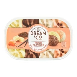 DREAM & CO | Παγωτό Βανίλια Κακάο Καραμέλα Μπανάνα 1.5kg