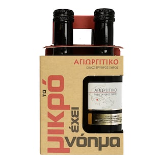 EXCLUSIVE AB | ΟΙΝΟΣ ΕΡΥΘΡΟΣ ΑΓΙΩΡΓΗΤΙΚΟ Π.Γ.Ε. 4 Χ 187 ML