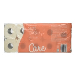 CARE | Χαρτί Υγείας Soft Peach 3 Φύλλα 10 Ρολά 899g