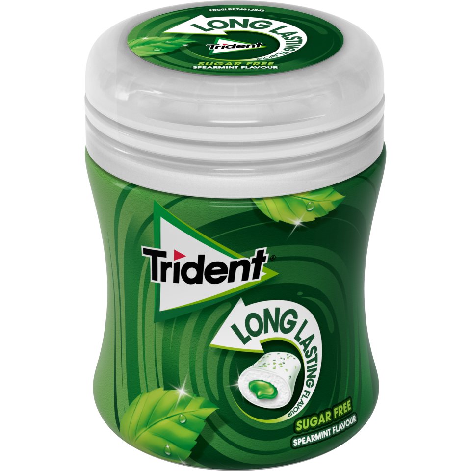 TRIDENT Τσίχλες Long Lasting Δυόσμος 50.6g