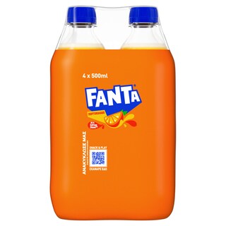 FANTA | ΑΝΑΨΥΚΤΙΚΟ ΠΟΡΤΟΚΑΛΙ 4 X 500 ML