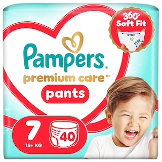 PAMPERS | Πάνες Βρακάκι Premium Pants Νο7 40 Τεμάχια