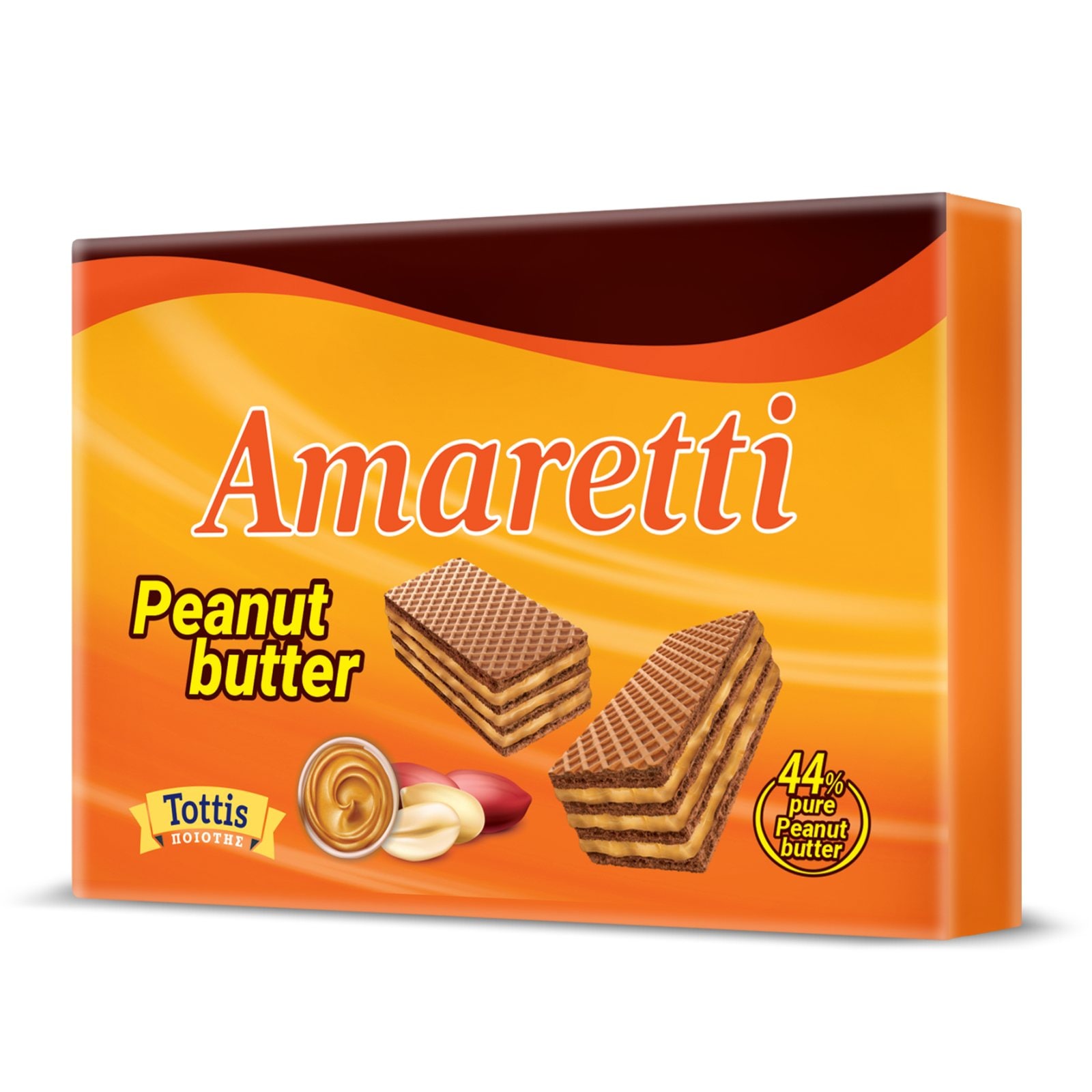 AMARETTI Γκοφρέτα Peanut Butter 68g