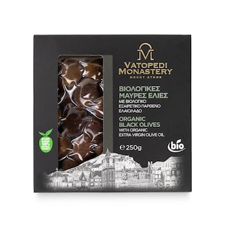 VATOPEDI MONASTERY | Μαύρες Ελιές Βιο 250g