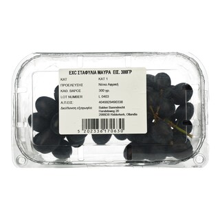 EXCELLENT | Σταφύλια Μαύρα Χωρίς Κουκούτσι Εισαγωγής 300g