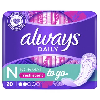 ALWAYS | Σερβιετάκια Normal To Go Fresh 20 Τεμάχια