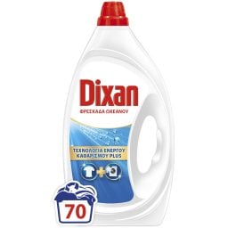 DIXAN | Yγρό Πλυντηρίου Ρούχων Φρεσκάδα Ωκεανού 70 Μεζούρες