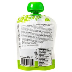 NATURES PROMISE BIO | Φρουτοπουρές Bio Μήλο Μπανάνα Αχλάδι 90g