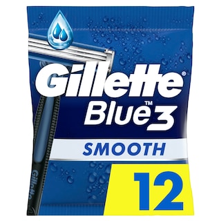 GILLETTE | Ξυραφάκια Blue 3 Smooth 12 Τεμάχια