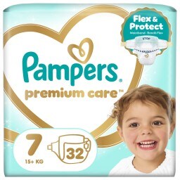 PAMPERS | Πάνες Μωρού Premium Care Νο7 32 Τεμάχια