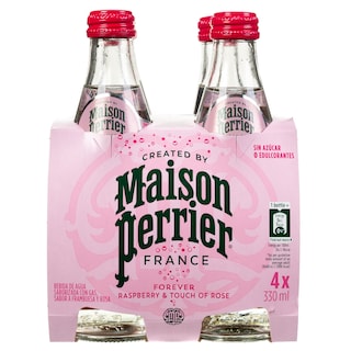 PERRIER | Ανθρακούχο Νερό Maison Perrier Rasberry Rose 4x330ml