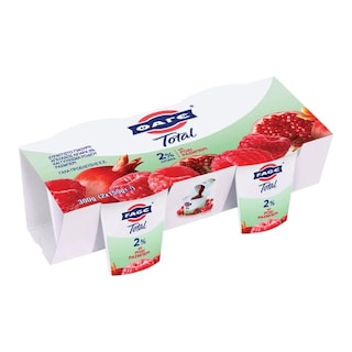 TOTAL | Γιαούρτι Στραγγιστό 2% Ρόδι Ράσμπερι 2x150g