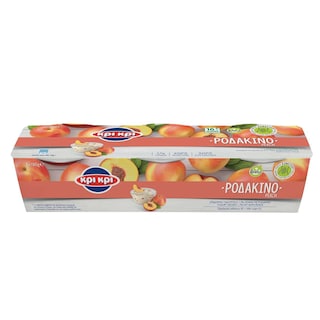 ΚΡΙ ΚΡΙ | Επιδόρπιο Γιαουρτιού Ροδάκινο 3x180g