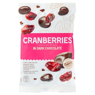 EMMA | Κράνμπερι Επικάλυψη Μαύρης Σοκολάτας 150g