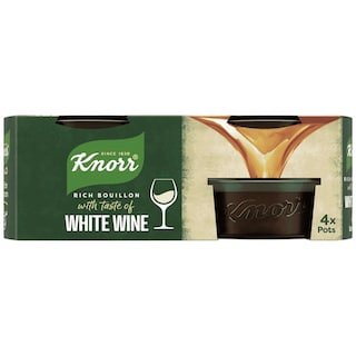 KNORR | Σπιτικός Ζωμός Λευκού Κρασιού 4x26g