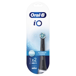 ORAL B | Ανταλλακτικές Κεφαλές iO Ultimate Clean Black 2 Τεμάχια