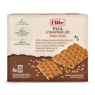 ELITE | Φρυγανιές Vita Crispbread Ολικής Άλεσης 265g
