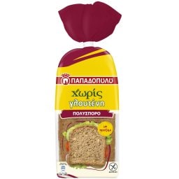 ΠΑΠΑΔΟΠΟΥΛΟΥ | Ψωμί Τοστ Πολύσπορο Φέτες Χωρίς Γλουτένη 300g