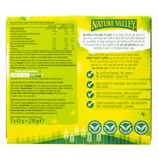 NATURE VALLEY | Μπάρες Δημητριακών Ψημένο Αμύγδαλο 5x42g