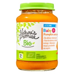 NATURES PROMISE BIO | Παιδική Τροφή Bio Πουρές Κολοκύθα και Καρότο 190g