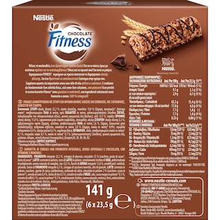 FITNESS | ΜΠΑΡΕΣ ΔΗΜΗΤΡΙΑΚΩΝ FITNESS ΣΟΚΟΛΑΤΑ 6 Χ 23.5 GR
