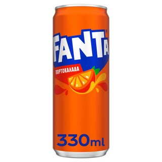 FANTA | ΑΝΑΨΥΚΤΙΚΟ ΠΟΡΤΟΚΑΛΙ ΚΟΚΚΙΝΟ ΜΕ ΑΝΘΡΑΚΙΚΟ ΚΟΥΤΙ 330 ML