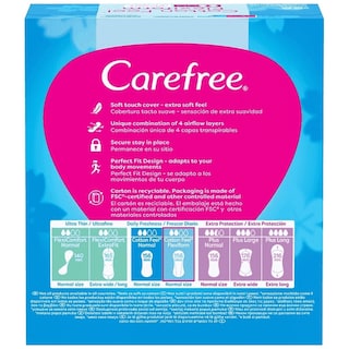 CAREFREE | Σερβιετάκια Flexi Form Εκχύλισμα Βαμβακιού 56 Τεμάχια