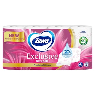 ZEWA | Χαρτί Υγείας Exclusive Ultra Soft 8 Τεμάχια