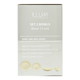 STUDIO ILLUM | Μπολ 15cm Μπεζ Σετ 2 Τεμάχια