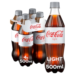 COCA COLA | LIGHT | Αναψυκτικό Cola Light Φιάλη 4x500ml