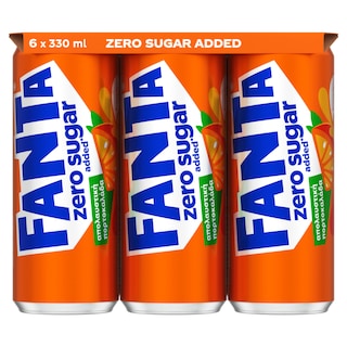 FANTA | Πορτοκαλάδα Zero Κουτί 6x330ml