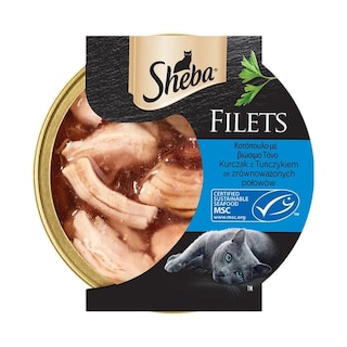 SHEBA | Γατοτροφή Filets Κοτόπουλο Τόνος 60g