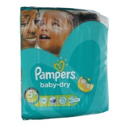 PAMPERS | BABY DRY | DIAPERS JUNIOR PLUS 13-27KG N5+ 35 ITEMS
